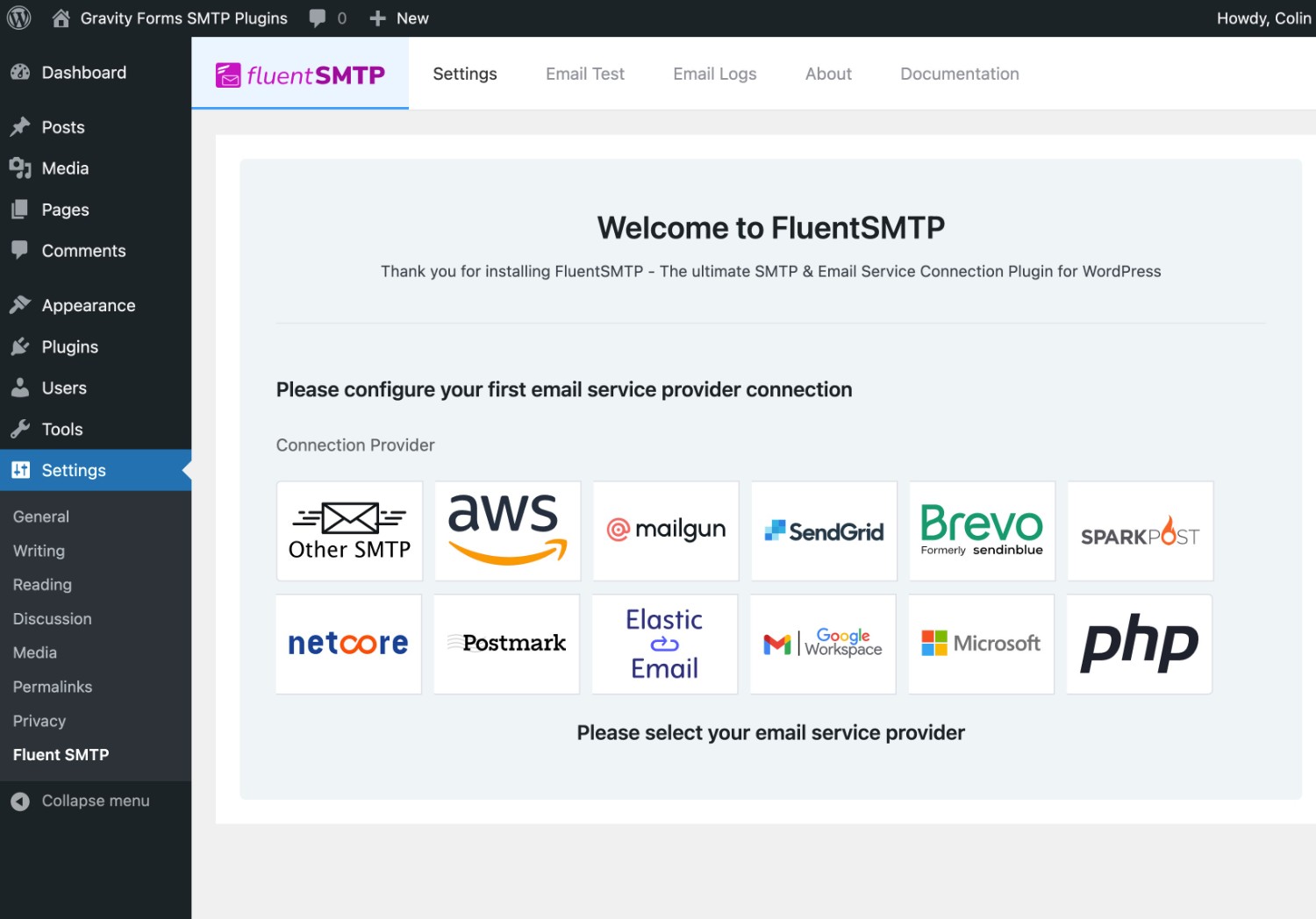 Fluent SMTP integrations